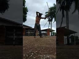 Testing a Primitive Bow by José Ricardo