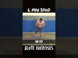 6 Mini Band Glute Exercises #shorts