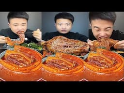 Best Eating Satisfying | Mukbang Chinese food | Yummy Braised pork