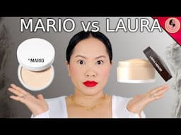 THIS ACTUALLY SHOCKED ME! MAKEUP byMARIO, SOFT BLUR POWDER vs LAURA MERCIER, TRANSLUCENT POWDER