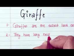 10 lines on Giraffe|10 lines on Giraffe in english|About Giraffe in English| Few Lines on  Giraffe