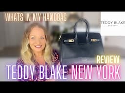 Teddy Blake New York Review | Giorgia Palmelatto Gold Black 14" Luxury Designer Handbag | Leather