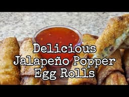 Delicious Jalapeño Popper Egg Rolls | Super Bowl Appetizers