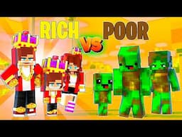 JJ Sister and Mikey Family vs Family POOR VS RICH - Maizen Animation