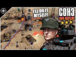 When Panzer IIIs Hit Mines, A Wirbelwind Charges! | 4v4 Black Gold | Company of Heroes 3 Replays #57