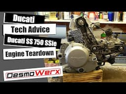 Ducati SuperSport 750 SSie engine teardown - Hidden Previous Damage Repair!!!