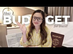 how much i budget for my international travels ✈️💵 | ps. i get *FREE* flights