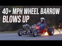 Supercharged 4 Cylinder Wheel Barrow Throws SPARKS at 7,000 RPM