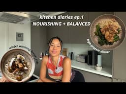 Kitchen Diaries Ep 1 | menstrual phase cooking, organising pantry, olive oil collection + food haul