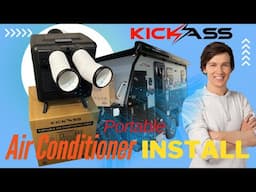 Installation of the Kickass 400W Air Conditioner into the Austrack Tanami X13 Caravan.