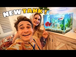 I SURPRISED MY MOM with Her DREAM AQUARIUM !