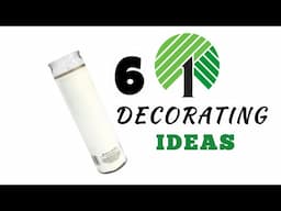 Easy Dollar Tree Candle decorating ideas