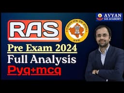 RAS pre exam 2024 Complete Analysis by Surendra Kumar || Avyan Ias