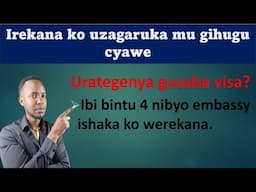 Ibyo usabwa kwerekana muri document zisaba visa/ 4 byaningezi byatuma baguha visa ya uburayi