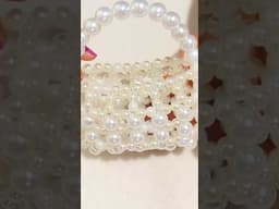 How to make a beaded pearl purse