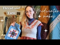 Midwinter makes ✮ Festive sewing, knitting and quilting - a cosy homemade wardrobe podcast ✮