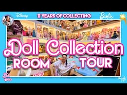 MY DOLL COLLECTION ROOM TOUR - 11 Years of Disney, Barbie, Movie Collectibles & Toys | The Doll Den