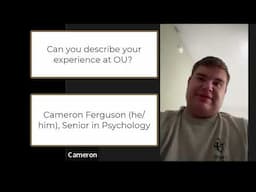 Cameron’s Story: OU Neurodivergent Student Perspectives