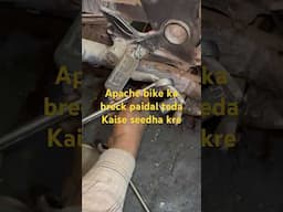 Apache bike ka breck teda kaise seedha kre #bike #automobile #apache #mechanic