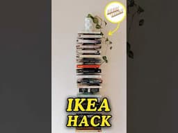 Ikea $4 floating bookshelf hack ✨ #home #ikea #ikeahack #diydecor #diy #diyinspiration