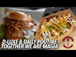 Tripleta Burger from D-Luxe Burger & Poutine de Pastelón from The Daily Poutine at Disney Springs