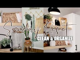 SUNDAY RESET // CLEAN AND ORGANIZE // FARMHOUSE LAUNDRY ROOM // ROBIN LANE LOWE