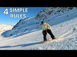 4 SIMPLE RULES TO FOLLOW (BEGINNER SNOWBOARD TIPS)