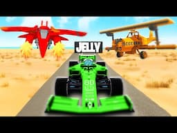 FIGHTER JETS vs. SUPER CAR In Trailmakers!