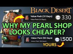 MY PEARL SHOP CHEAPER THAN YOURS? REALLY? (Black Desert Online) BDO