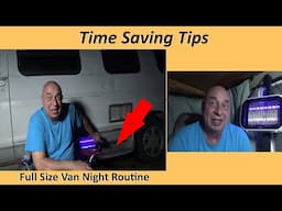 My 3 Minute Night Routine In The Cargo/Camper Van/Roadtrek (VanLife)