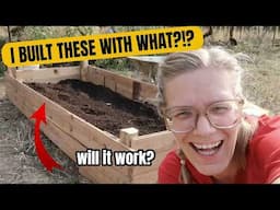 Building My FIRST Raised Garden Beds on the Portugal Homestead