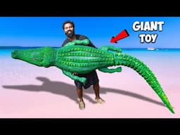 Surprising People With Giant Crocodile Toy | ഞാൻ ഉണ്ടാക്കിയ പെടക്കണ മുതല | M4 Tech |