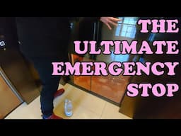 Very weird lifts + Extreme harsh emergency stop