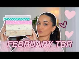 FEBRUARY TBR *chaotic & delusional* 📚 TBR jar, libby, & book club pick my reads, TBR shelf setup!