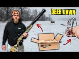 Hunting w/ CRAZY Gear from Amazon **DEER DOWN**