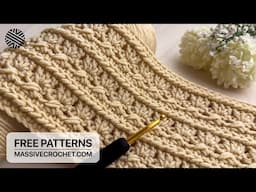 VERY EASY & UNUSUAL Crochet Pattern for Beginners!⚡️😍 Crochet Stitch for Baby Blanket & Bag