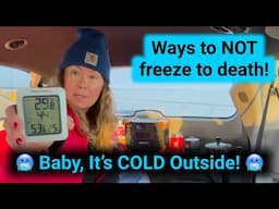 Winter Van Camping | Safely using propane in your van | Coffee/Food/Heat | A lot to talk about!