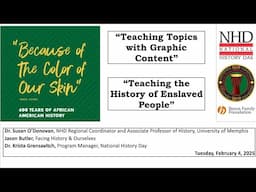 Teaching African American History: Webinar 2