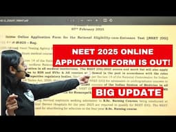 🔥 NEET 2025 Notification Out! 🏥 |Step-by-Step Guide to Fill NEET Form| NEET Registration Process ✅