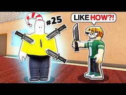 Using 25 Different Hacks in MM2.. (Roblox Movie)