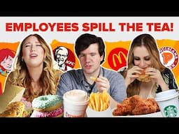 Fast Food Employees Brutally Rate Each Other's Food (Chick-fil-A, McDonald’s, and More)