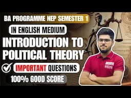 Introduction to political theory most important questions semester 1 ba program in english