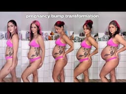 My Pregnancy Baby Bump Transformation | Week by Week