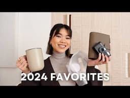 MY 2024 FAVORITES & A GIVEAWAY | my most used home, skincare, makeup, and clothing items!