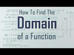 How To Find The Domain of a Function - Radicals, Fractions & Square Roots - Interval Notation