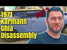 1971 Karmann Ghia Disassembly Part 3 #karmannghia #karmann #ghia