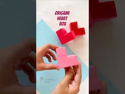 let's make an adorable origami heart box 💕 #origami #valentinesday #cutegiftideas #valentinegift