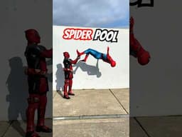 SpiderPool Parkour ❤️ #spiderman #deadpool