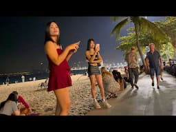 [4K] Best quality! Pattaya Beach Road Freelancers Nightlife Scenes - Thailand