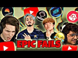 YouTubers Epic Fail Moments 😂 | Pubg Mobile | BGMI | TOP Gameplay Moments